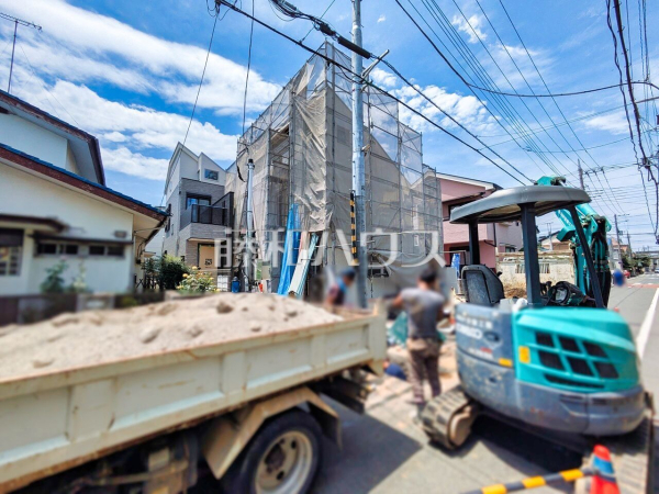 現場風景【国立市西１丁目】 建物のプレゼンをさせていただきますので、実際の完成イメージを思い描いていただくことができます。お気軽にお問合せ下さい。 