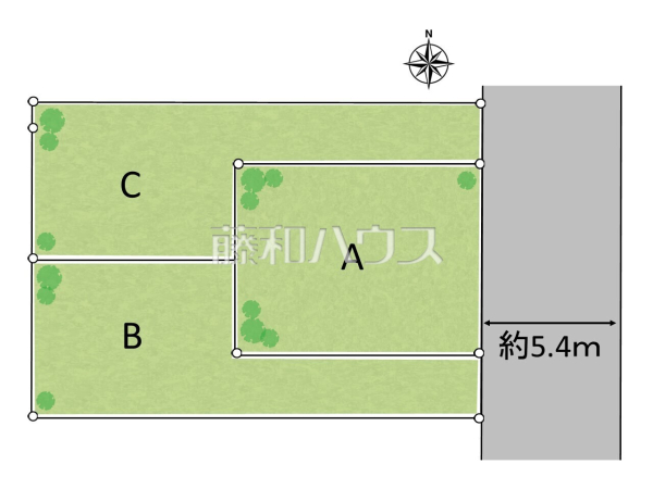 全体区画図　【国立市西１丁目】