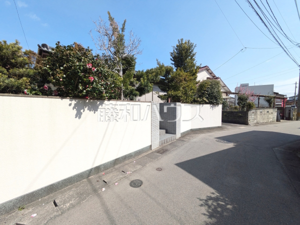 接道状況および現場風景　【福岡市早良区賀茂１丁目】