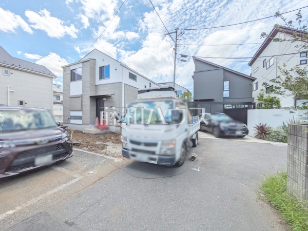 A号棟　接道状況および現場風景　【国分寺市新町３丁目】