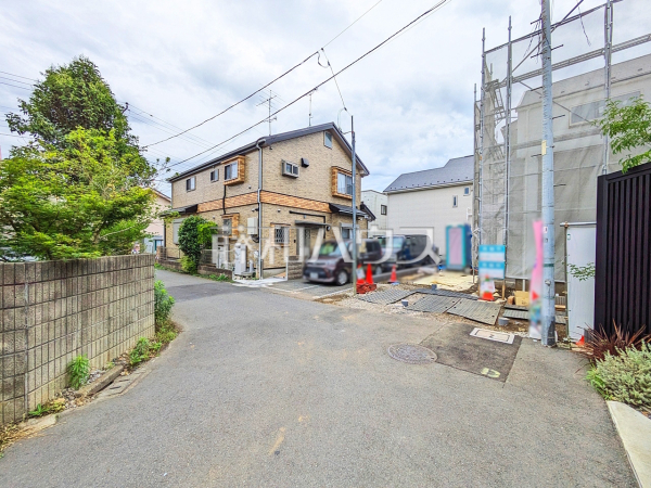 接道状況および現場風景　【国分寺市新町３丁目】