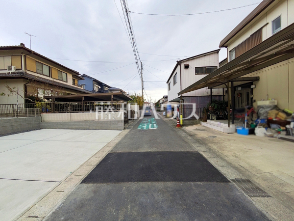 接道状況および現場風景　【小牧市大字本庄】