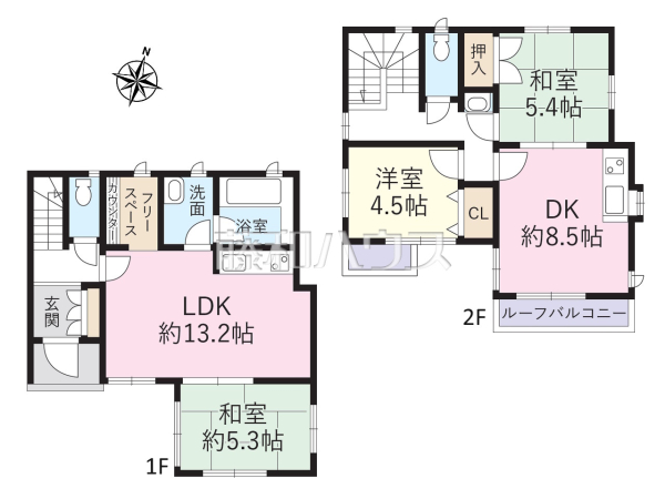 間取図　【所沢市大字北秋津】