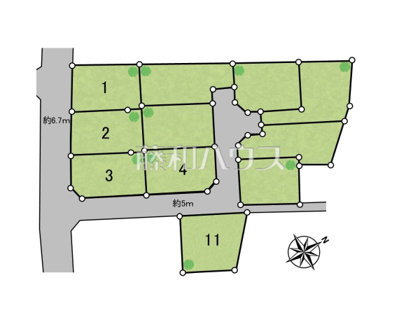 全体区画図　【八王子市川口町】