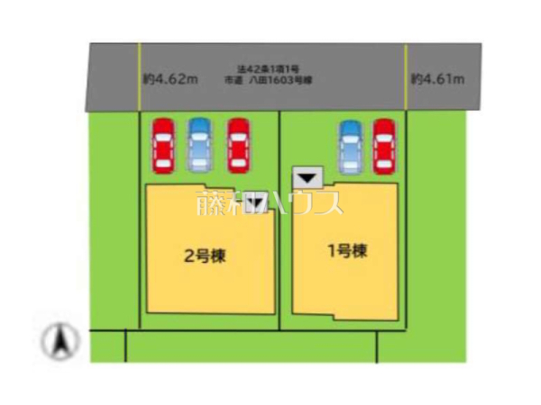 全体区画図　【福岡市東区八田３丁目】