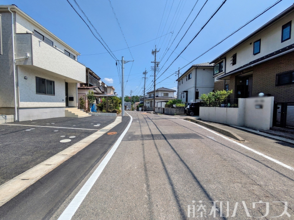 接道状況および現場風景　【小牧市大字本庄】