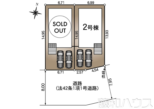 全体区画図　【小牧市大字本庄】