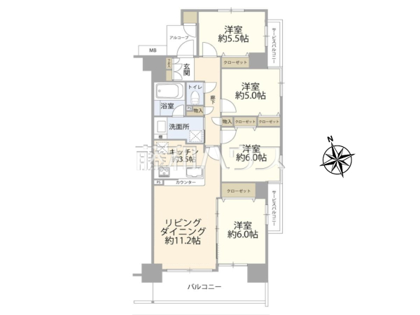 間取図　【リビオプレシア立川錦町】
