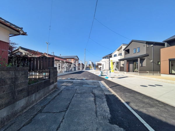 接道状況および現場風景　【春日井市上田楽町】