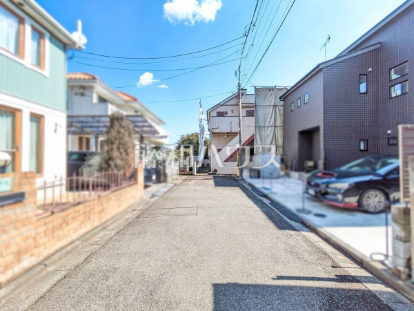 接道状況および現場風景　【東大和市清水３丁目】