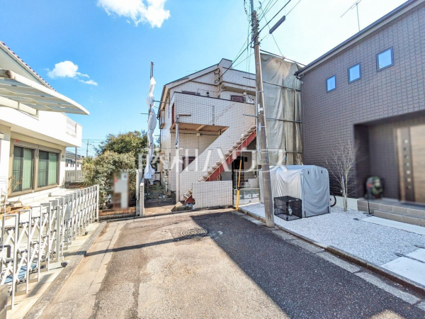 接道状況および現場風景　【東大和市清水３丁目】
