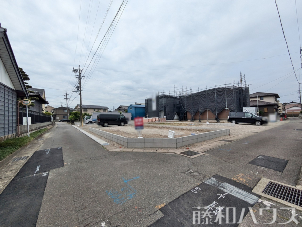 接道状況および現場風景　【北名古屋市熊之庄屋形】