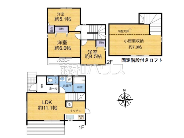 間取図　【多摩市連光寺３丁目】