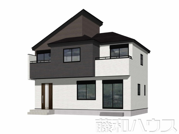 1号棟　完成予想図（外観）　【春日井市花長町１丁目】