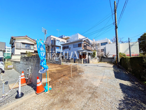 接道状況および現場風景　【三鷹市下連雀９丁目】
