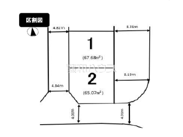 全体区画図　【福岡市西区小戸４丁目】