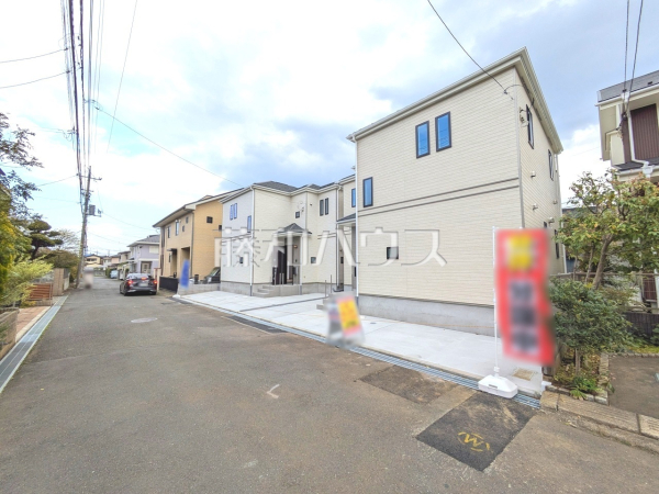接道状況および現場風景　【東村山市多摩湖町３丁目】