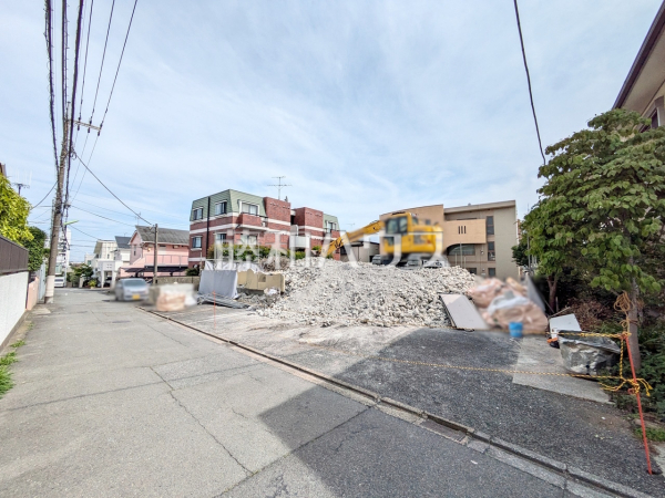 接道状況および現場風景　【世田谷区砧１丁目】