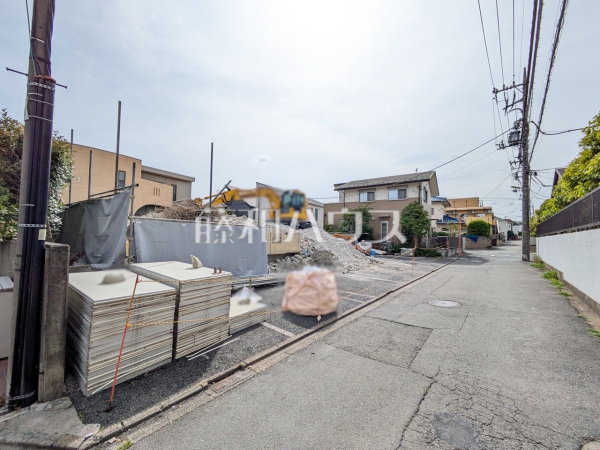 接道状況および現場風景　【世田谷区砧１丁目】