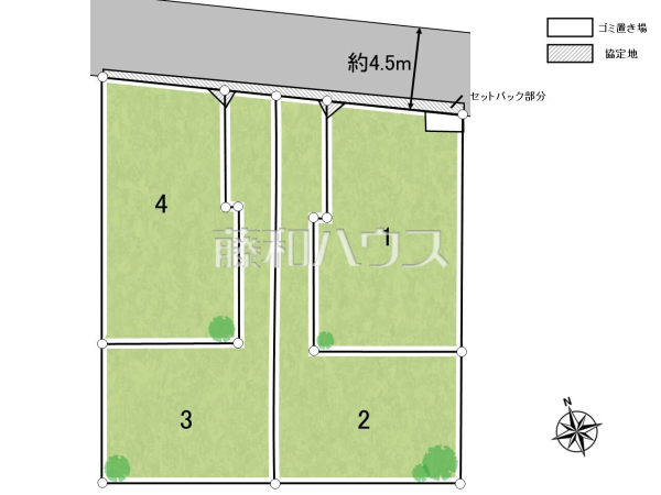 全体区画図　【世田谷区砧１丁目】