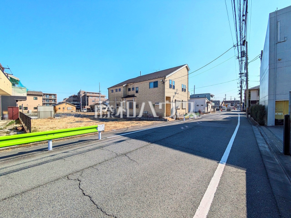 接道状況および現場風景　【昭島市中神町】
