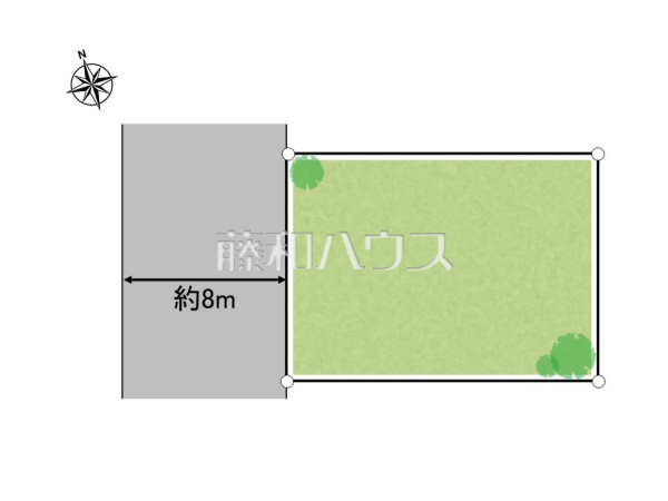 全体区画図　【昭島市中神町】