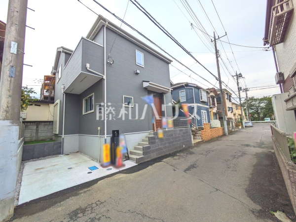 接道状況および現場風景　【所沢市大字松郷】