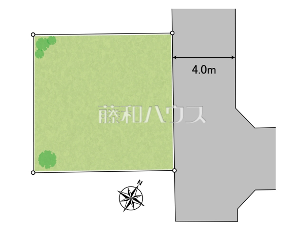 区画図　【所沢市大字松郷】