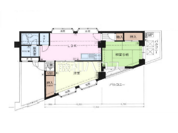 間取図　【ビッグ武蔵野国分寺】
