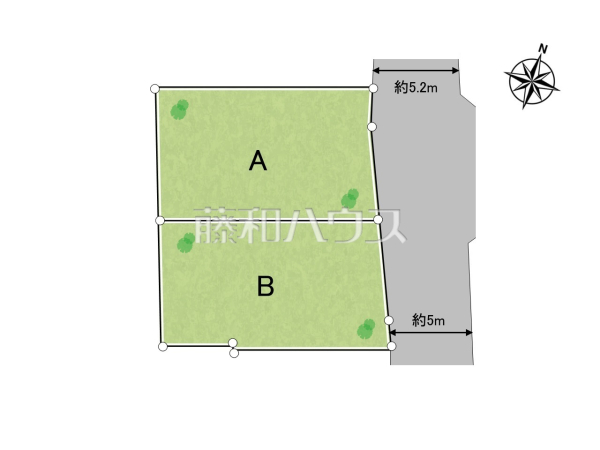 全体区画図　【西東京市北町５丁目】