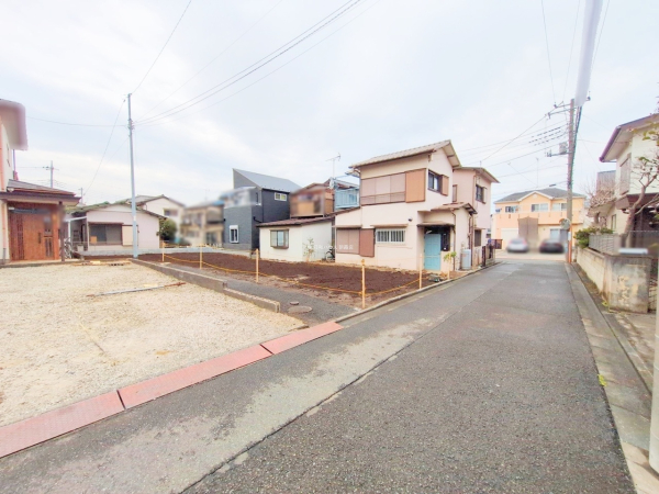 接道状況および現場風景　【富士見市上沢２丁目】