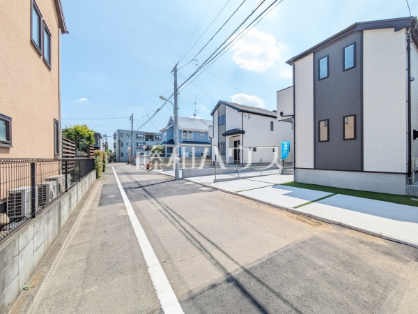 接道状況および現場風景　【国分寺市新町１丁目】
