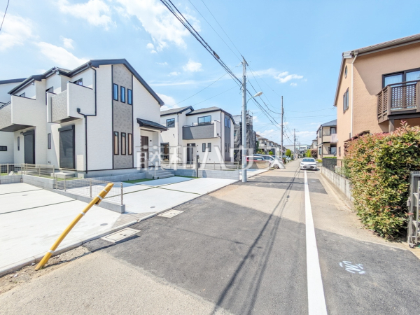 接道状況および現場風景　【国分寺市新町１丁目】