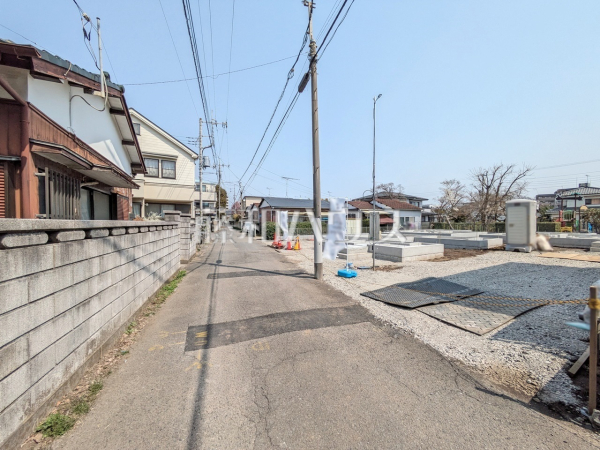 接道状況および現場風景　【小金井市貫井南町２丁目】