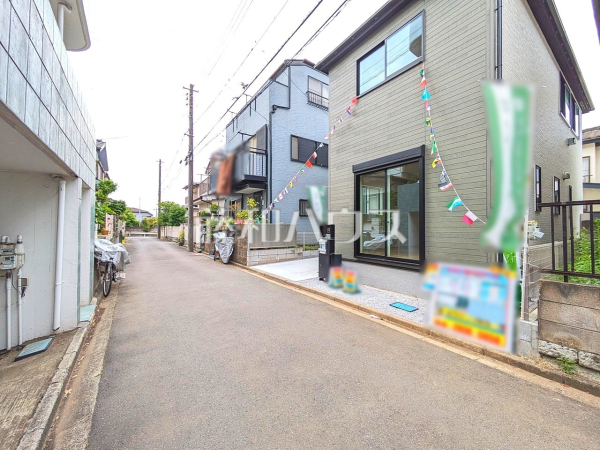 接道状況および現場風景　【所沢市大字松郷】
