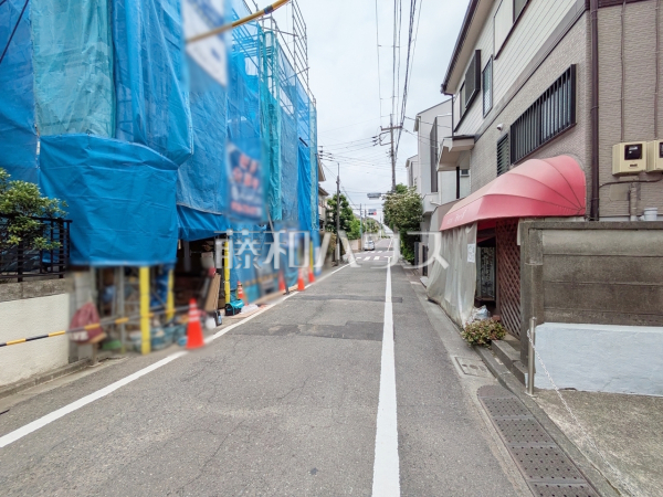 接道状況および現場風景　【杉並区下井草４丁目】