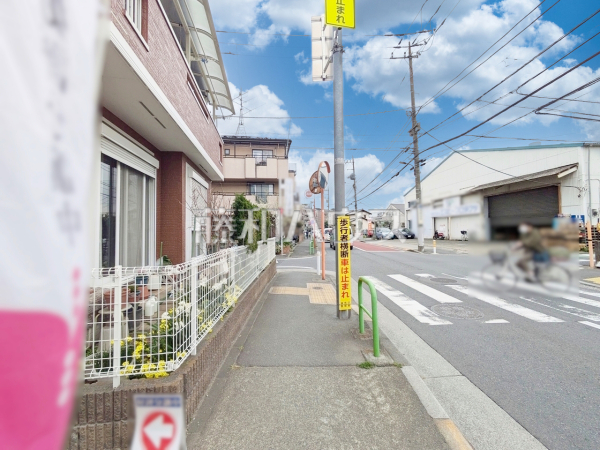 接道状況および現場風景　【練馬区谷原３丁目】