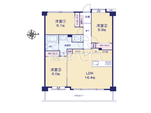 間取図　【レクシオ大和田】