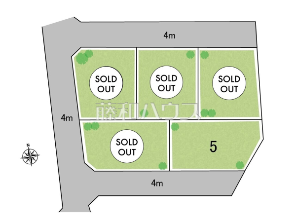 全体区画図　【三鷹市北野３丁目】