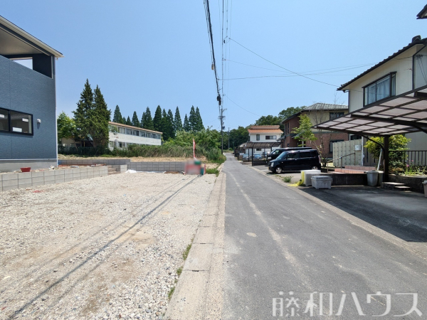 接道状況および現場風景　【名古屋市守山区大字中志段味】