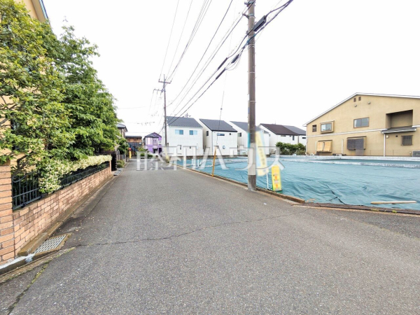 接道状況および現場風景　【日野市万願寺６丁目】