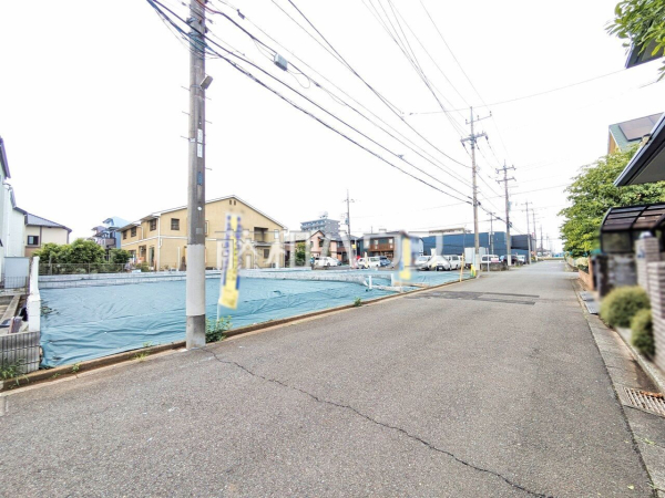 接道状況および現場風景　【日野市万願寺６丁目】