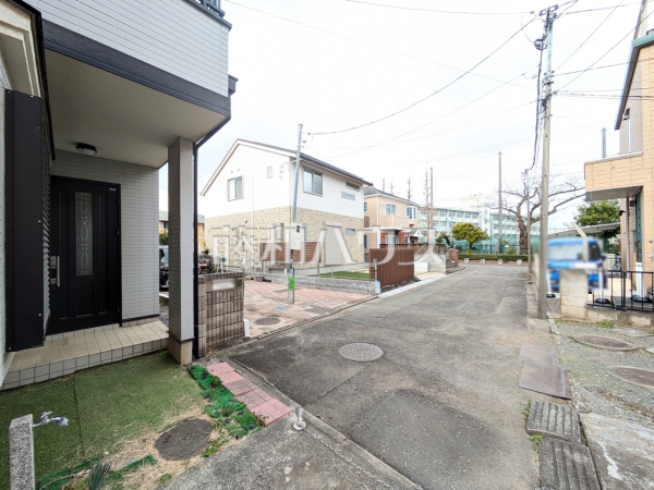 接道状況および現場風景　【武蔵村山市大南４丁目】