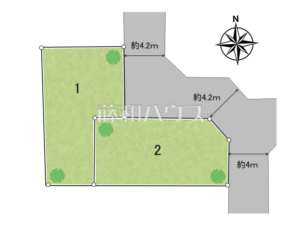 全体区画図　【練馬区大泉町４丁目】
