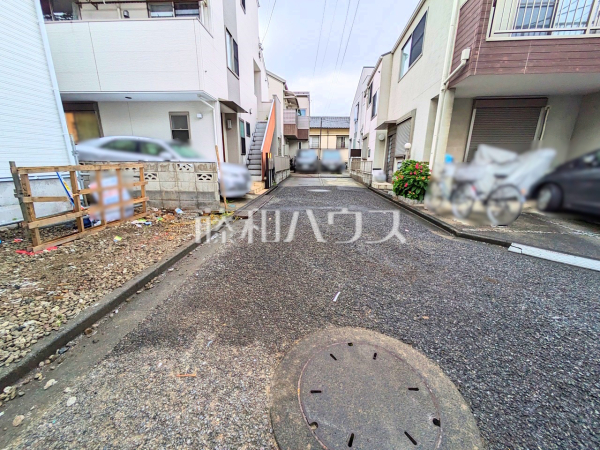 接道状況および現場風景　【練馬区大泉町４丁目】