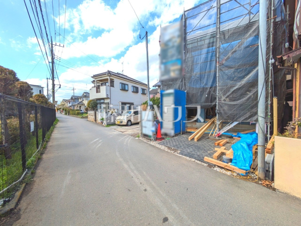 接道状況および現場風景　【所沢市若狭３丁目】