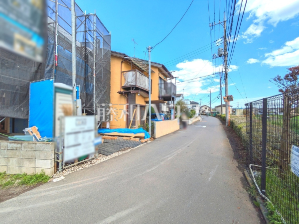 接道状況および現場風景　【所沢市若狭３丁目】