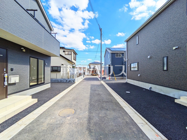 接道状況および現場風景　【武蔵村山市中原３丁目】