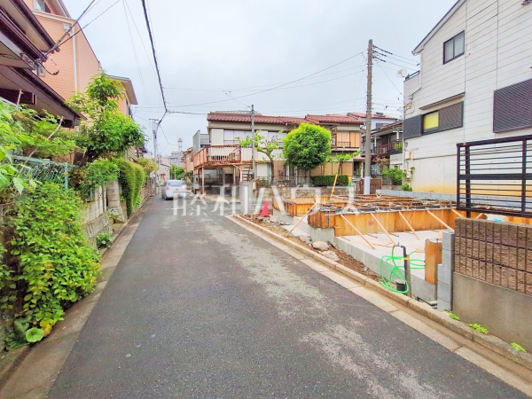 接道状況および現場風景　【志木市柏町６丁目】