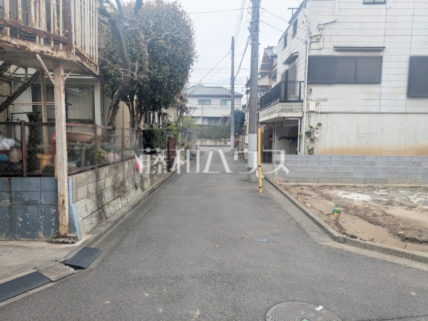 接道状況および現場風景　【志木市柏町６丁目】